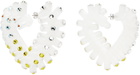 Roussey SSENSE Exclusive White 3D-Printed Bae Earrings