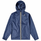 K-Way Men's Le Vrai 3.0 Claude Packable Zip Jacket in Blue Depht