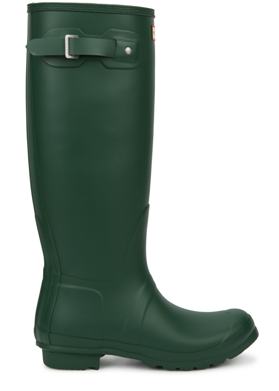 Hunter Original Tall Rubber Wellington Boots Green
