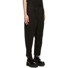 Neil Barrett Black Gabardine Tapered Trousers