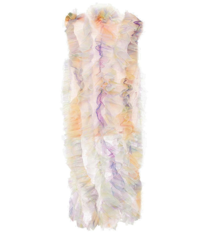 Photo: Susan Fang Shirred tulle maxi dress