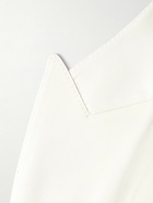 TOM FORD - Double-Breasted Woven Tuxedo Jacket - White