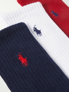 Polo Ralph Lauren - Set of Six Logo-Embroidered Cotton-Blend Socks