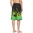 Prada Black Flame Swim Shorts