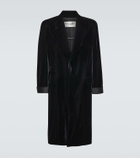 Saint Laurent Oversized satin coat
