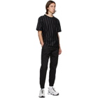 Hugo Black Striped Driez T-Shirt