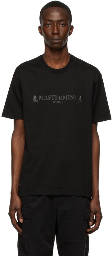 Photo: mastermind WORLD Black Cotton T-Shirt