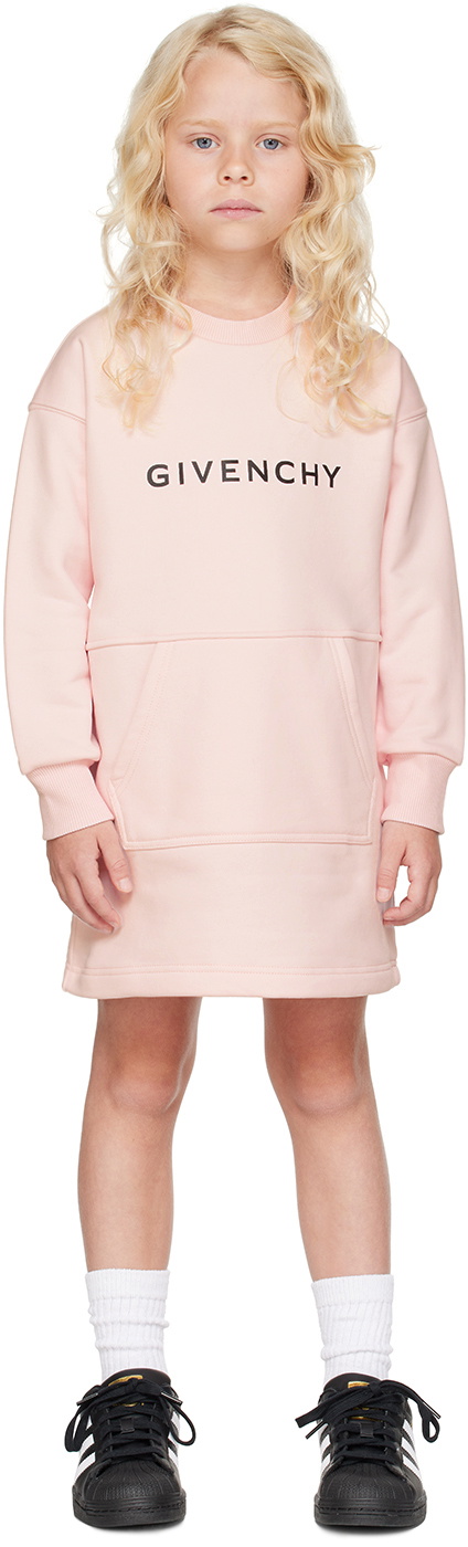 Givenchy Kids Pink Printed Logo Dress Givenchy