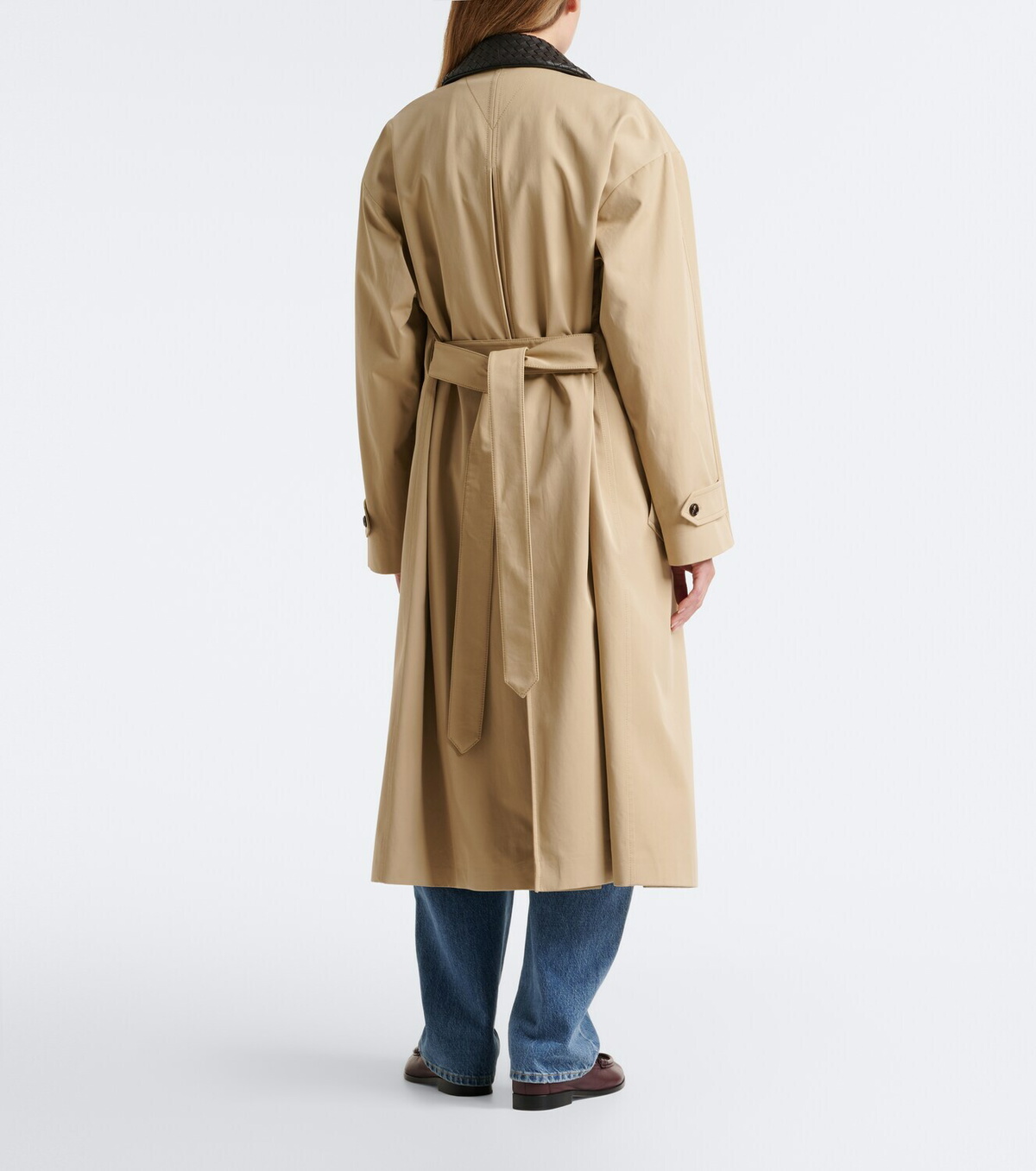 Bottega Veneta Intrecciato cotton trench coat
