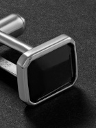 Mateo - Silver Onyx Cufflinks