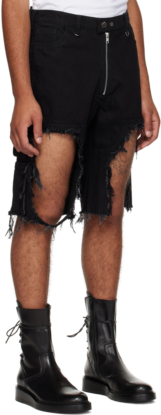 Parnell Mooney Black Frayed Shorts