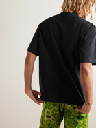 Stockholm Surfboard Club - Logo-Print Organic Cotton-Jersey T-Shirt - Black