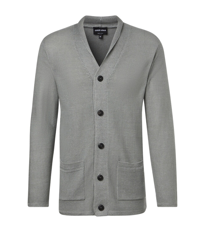 Photo: Giorgio Armani Linen-blend cardigan