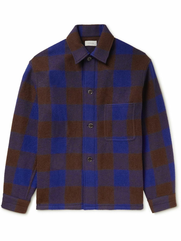 Photo: Lemaire - Checked Wool Shirt - Brown