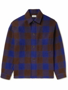 Lemaire - Checked Wool Shirt - Brown