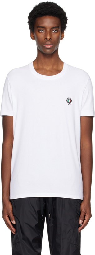 Photo: Dolce & Gabbana White Patch T-Shirt