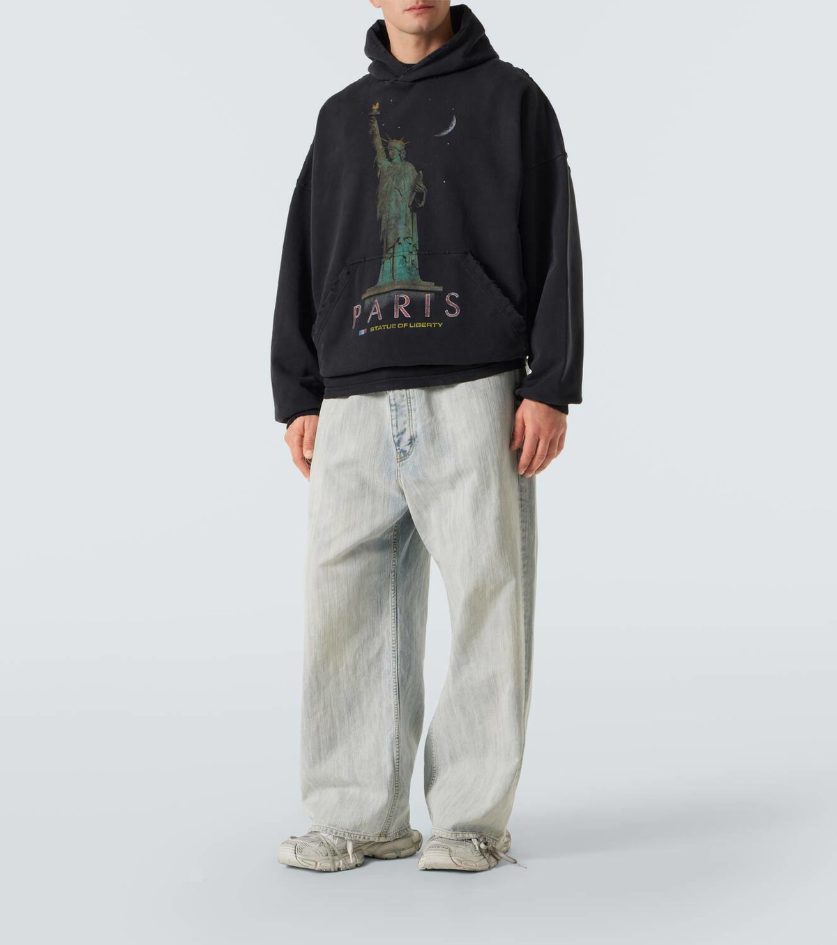 Balenciaga Mid-rise cotton twill wide-leg pants Balenciaga