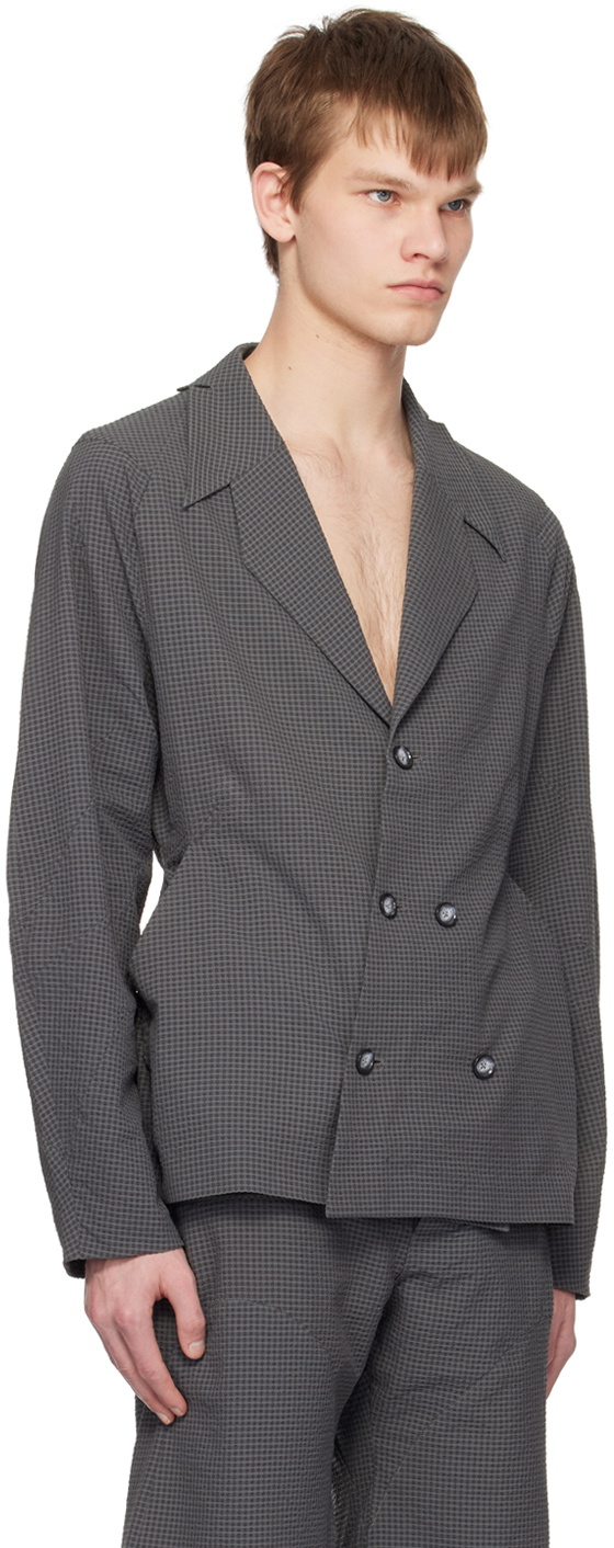 Uncertain Factor Gray Voyager Blazer
