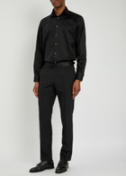 Eton Cotton-twill Shirt Black