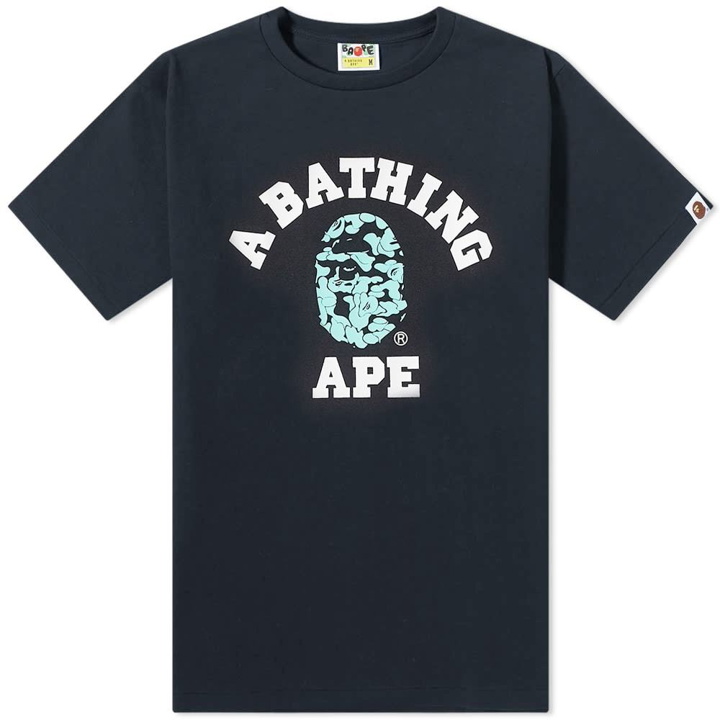 Photo: A Bathing Ape Glow In The Dark Camo College Tee