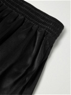 Y,IWO - Slim-Fit Logo-Print Mesh Shorts - Black