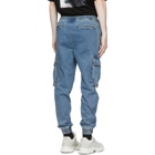 Juun.J Blue Denim Cargo Pants