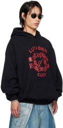 LU'U DAN Black CLOT Edition Oversized Hoodie