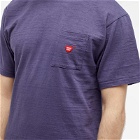 Human Made Men's Heart Pocket T-Shirt in Navy