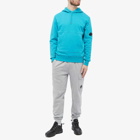 C.P. Company Men's Arm Lens Popover Hoody in Tile Blue