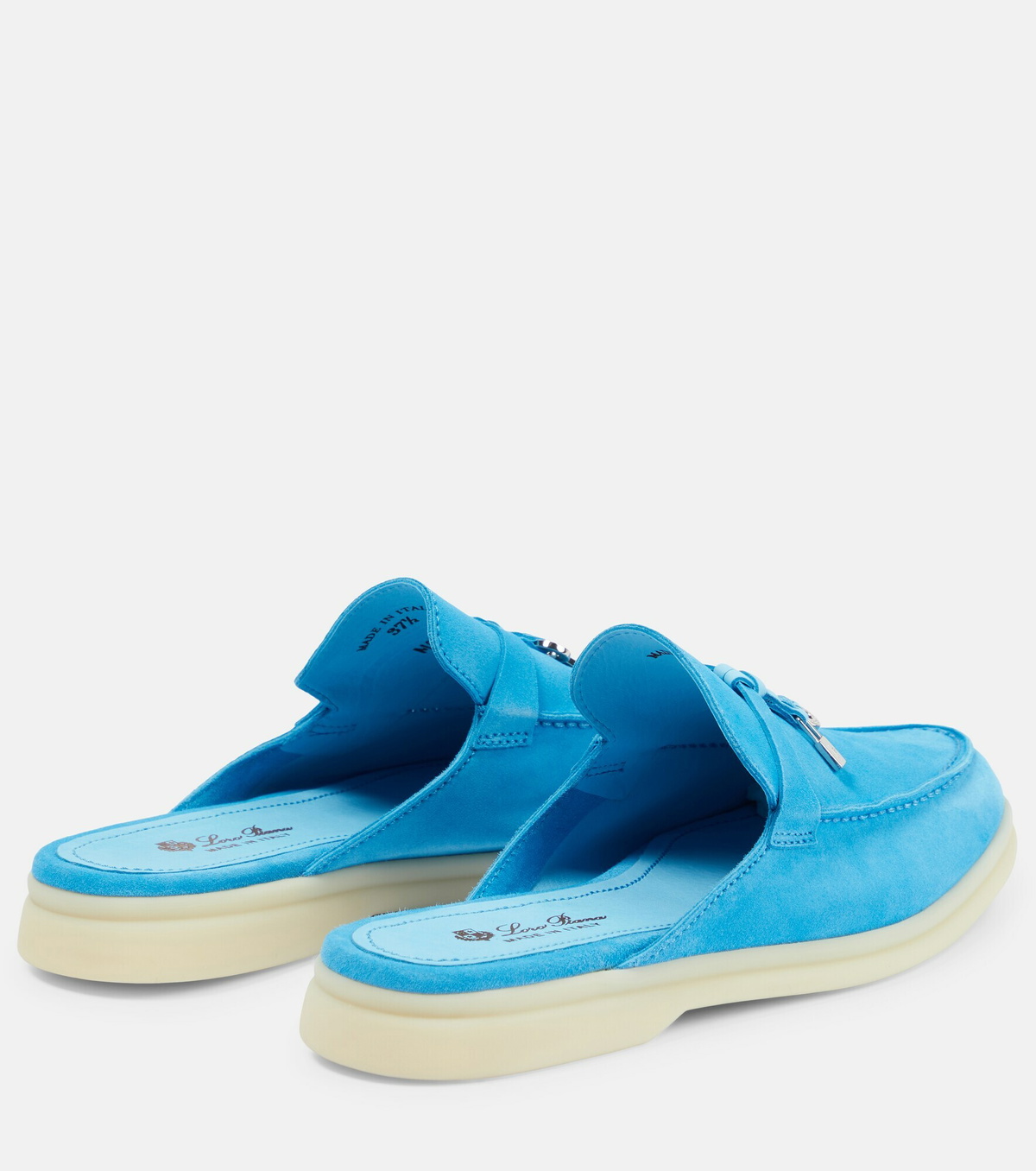 Loro Piana - Summer Charms suede slippers Loro Piana