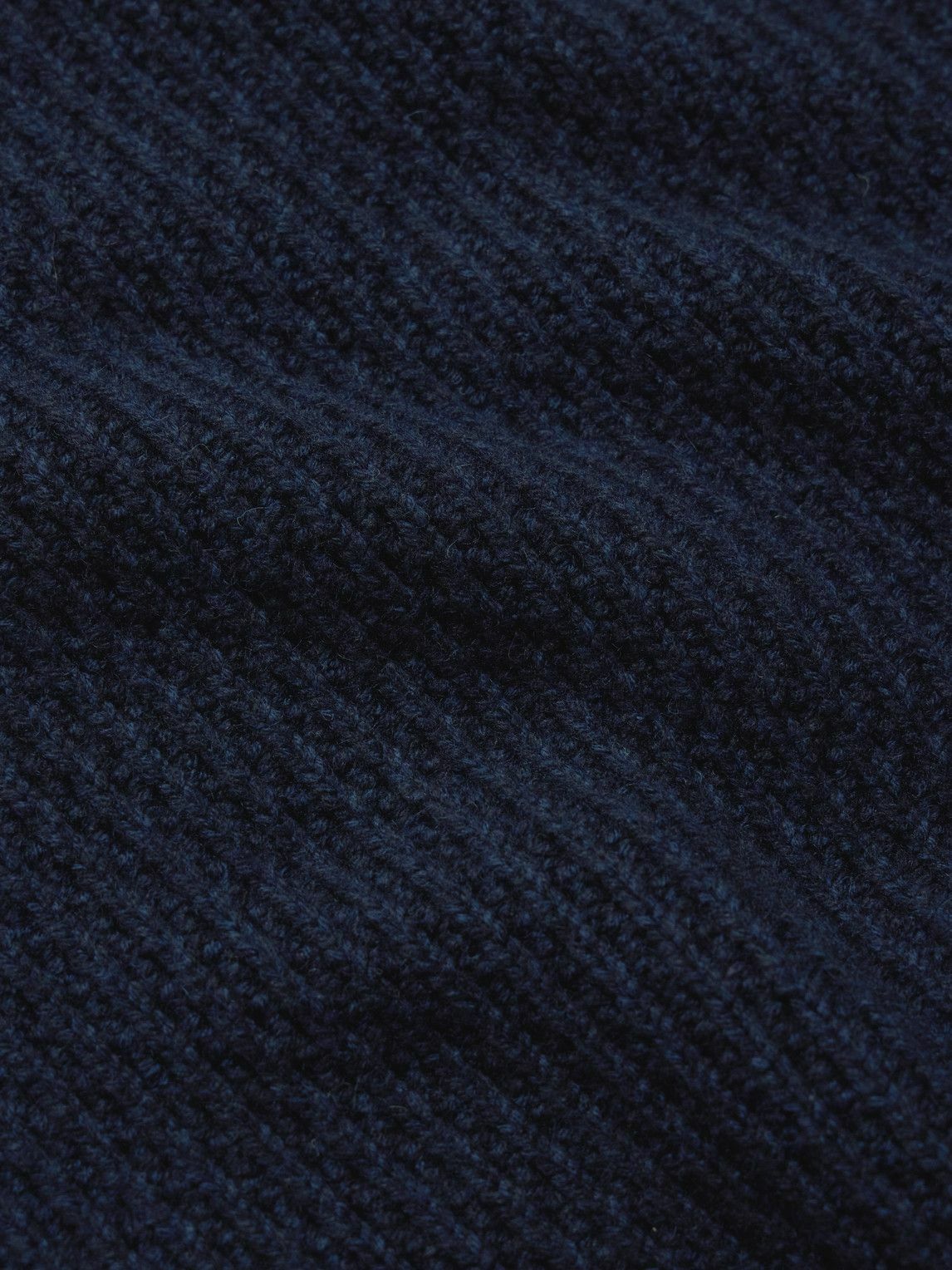A.P.C. - JW Anderson Swann Webbing-Trimmed Ribbed Wool Poncho