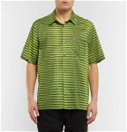 Très Bien - Striped Cotton-Poplin Shirt - Green