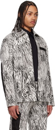 Olly Shinder White & Black Gardiner Blouson Jacket