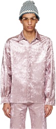 TSAU Pink Spread Collar Shirt