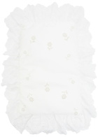 Simone Rocha Pillowcase Embroidered Padded Clutch - White - One Size