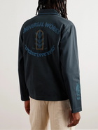 Universal Works - Embroidered Cotton-Twill Jacket - Blue