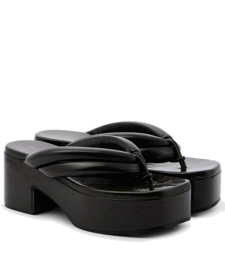 Photo: Dries Van Noten Leather platform sandals