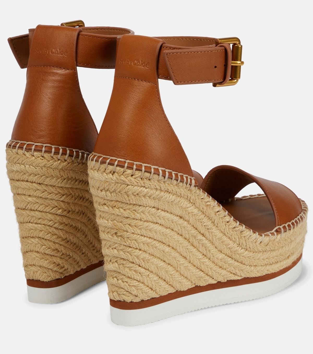 See By Chloe Glyn leather espadrille wedges See by Chloe