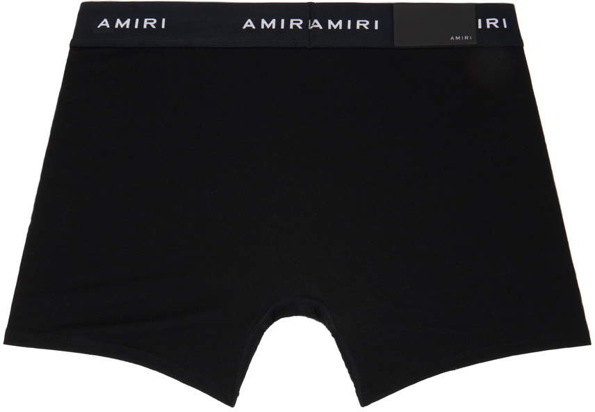 AMIRI Two-Pack Black Logo Patch Boxer Briefs