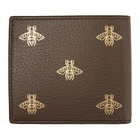 Gucci Brown Bee Star Wallet