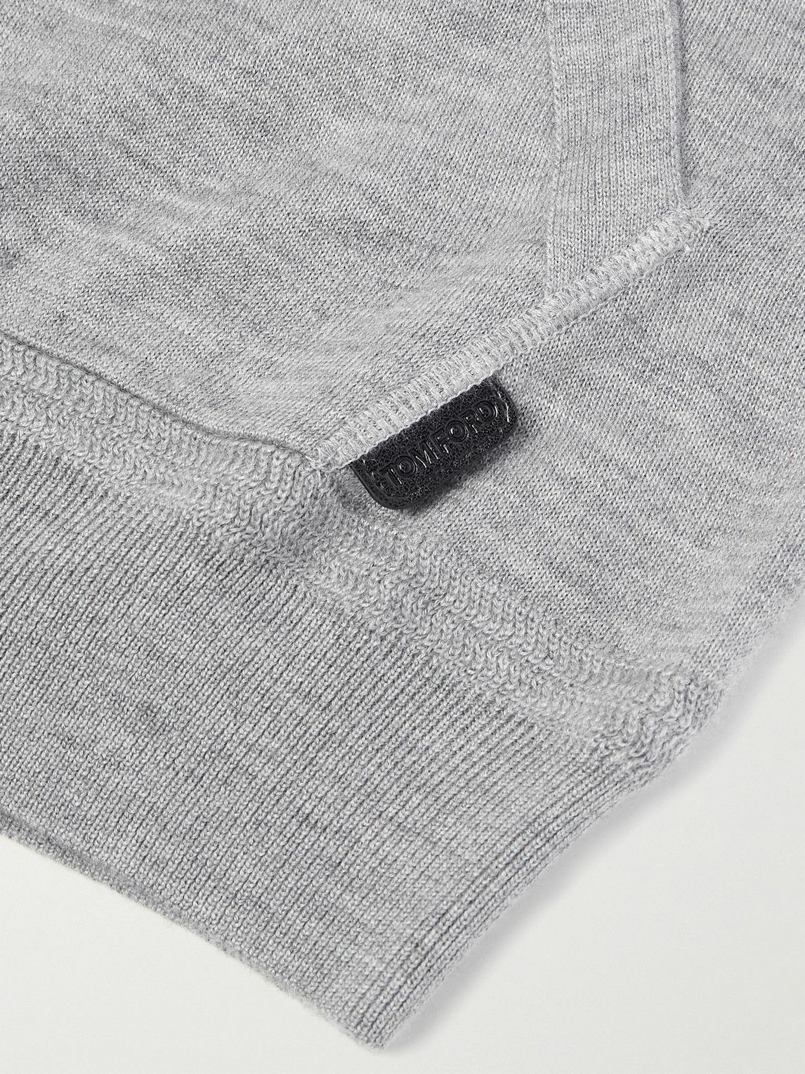 TOM FORD - Cashmere and Silk-Blend Zip-Up Hoodie - Gray