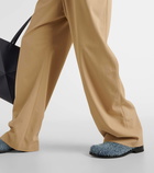 Loewe Belted high-rise cotton slim pants