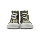 Saint Laurent Khaki Camouflage Print Bedford Sneakers