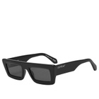 Off-White Sunglasses Men's Off-White Ontario Sunglasses in Black/Dark Grey 