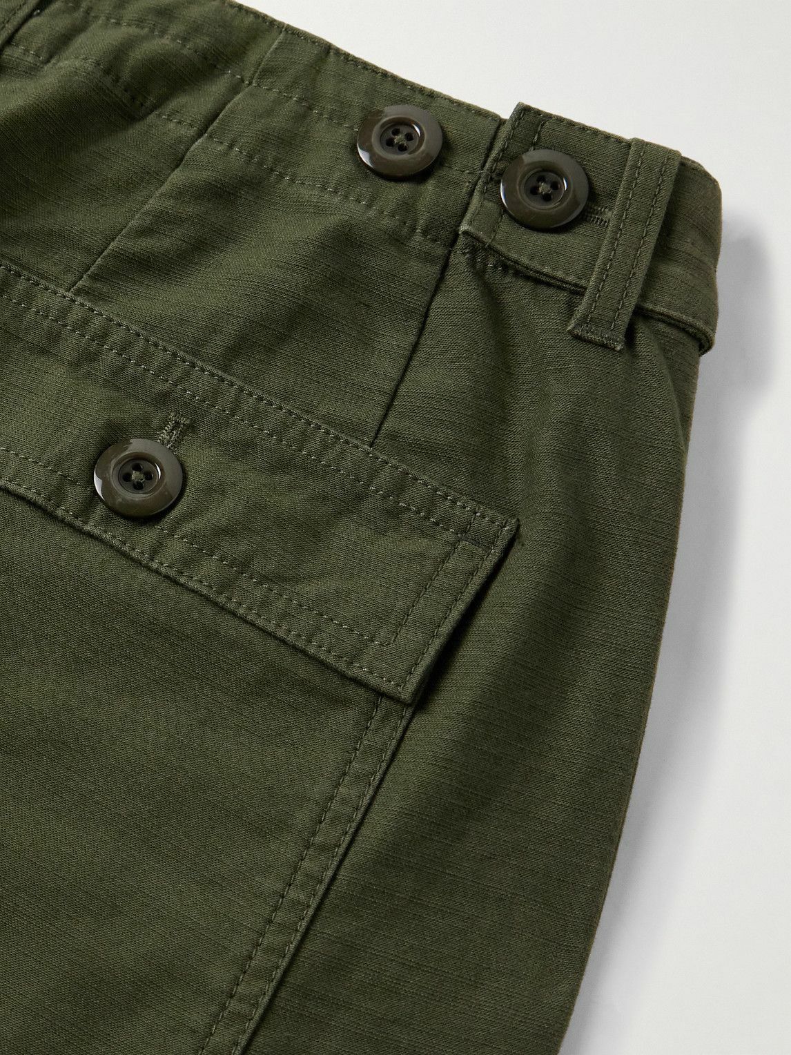 FrizmWORKS - Straight-Leg Cotton Trousers - Green
