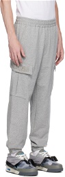 BAPE Gray Relaxed Fit Cargo Pants