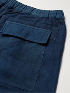 STORY MFG. - Peace Resist-Dyed Organic Cotton Cargo Trousers - Blue