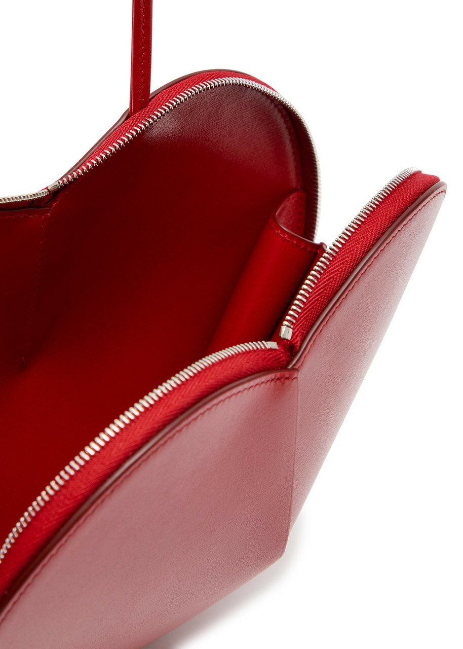 Alaïa Le Couer Glossed Leather Cross-body bag - Red - One Size