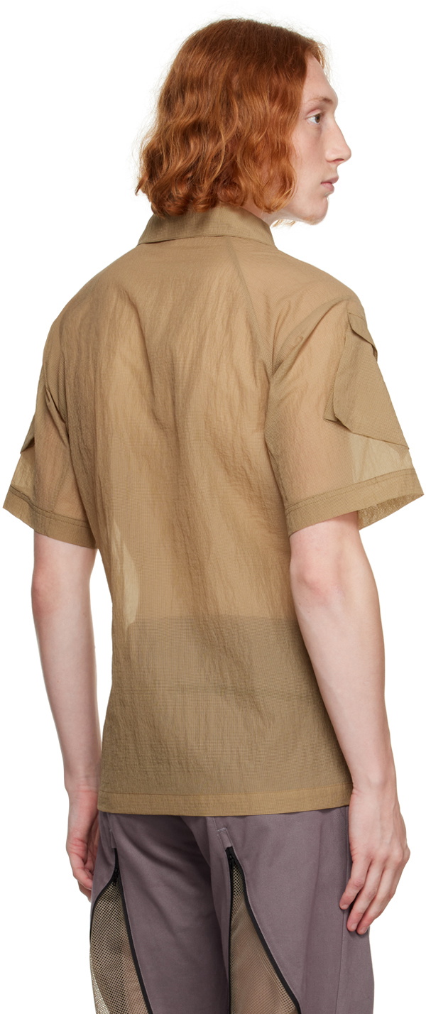 Olly Shinder Beige Flap Pocket Shirt