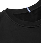 MCQ - Appliquéd Embroidered Cotton-Jersey Sweatshirt - Black